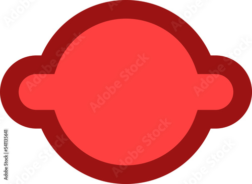 red label badge illustration
