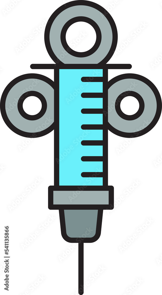 medical syringe icon illustration medical syringe icon illustration