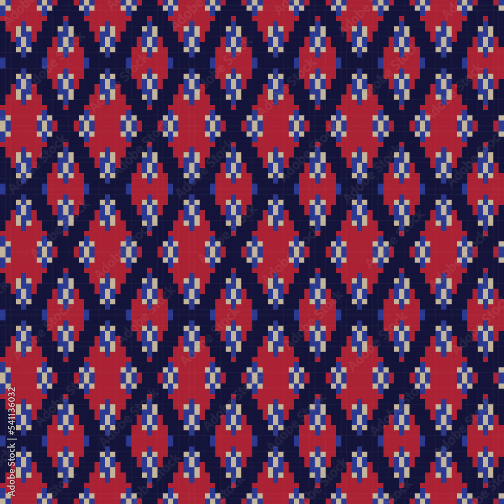 Argyle Fair Isle Seamless Pattern Design Argyle Fair Isle Seamless Pattern Design