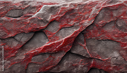 red stone wall