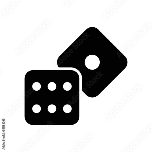 dice icon vector design template in white background