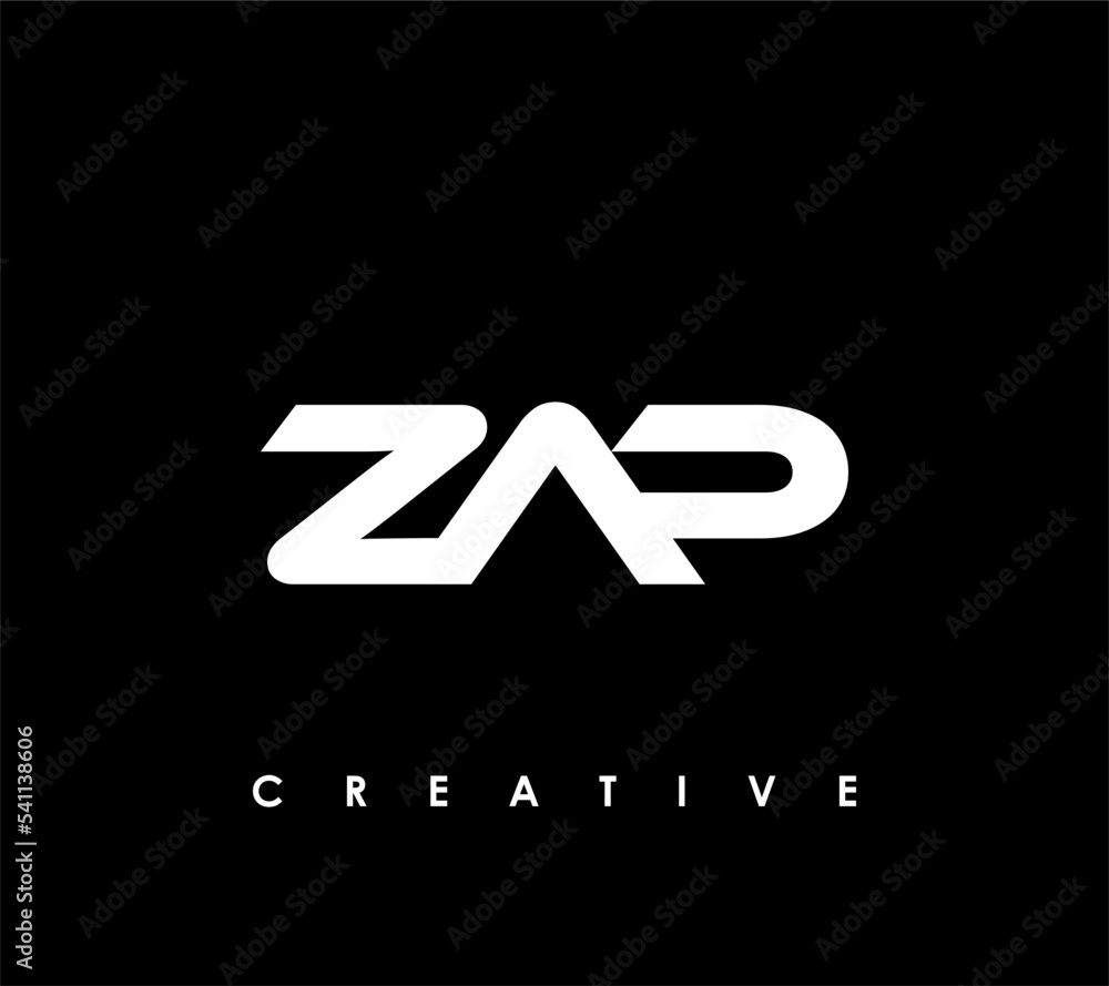 Fototapeta premium ZAP Letter Initial Logo Design Template Vector Illustration