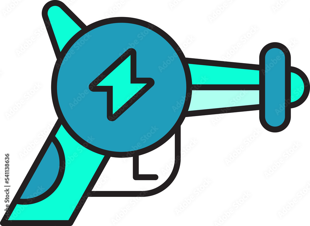 futuristic and space gun icon illustration futuristic and space gun icon illustration
