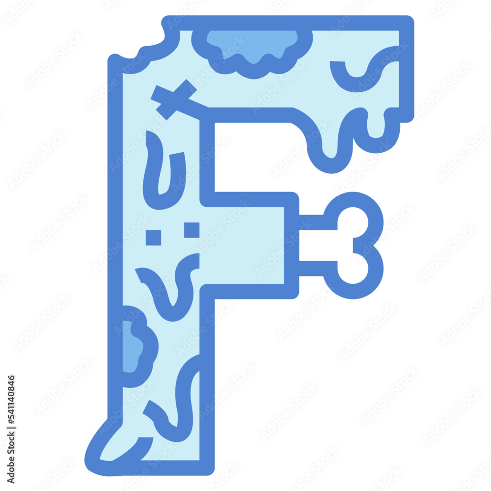 f two tone icon style f two tone icon style