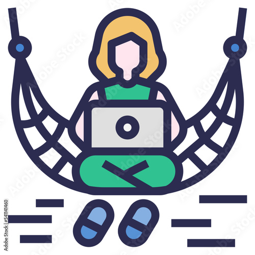 digital nomad icon
