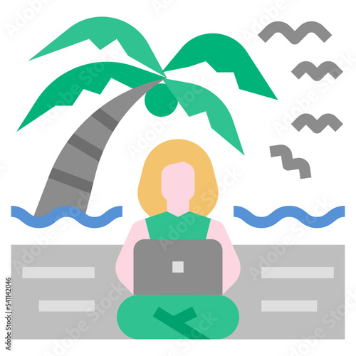 digital nomad icon