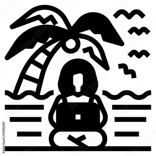 digital nomad icon