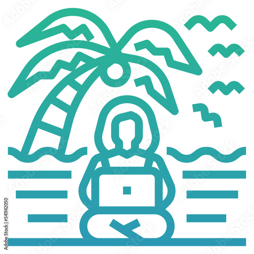 digital nomad icon