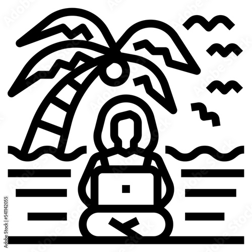 digital nomad icon
