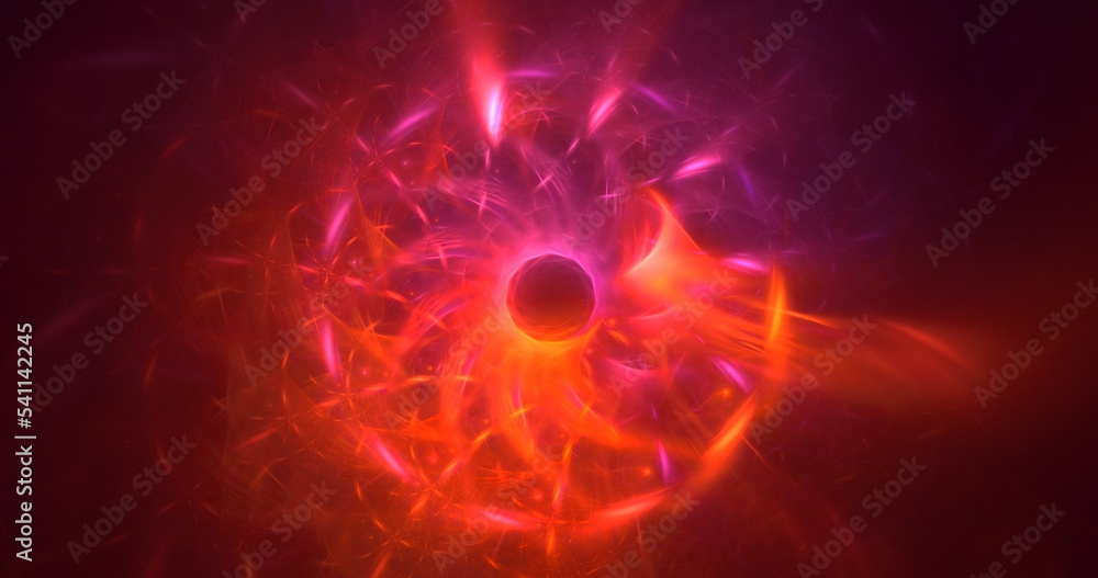 Obraz premium 3D rendering abstract multicolor fractal light background