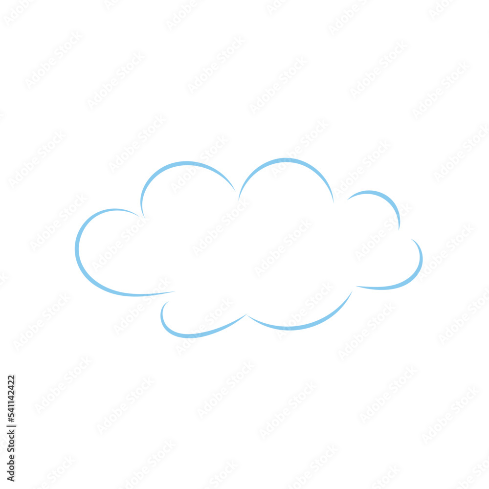 cartoon cloud, bright sky, bubble cloud, cloud template