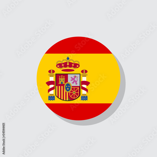 Spain flag flat icon