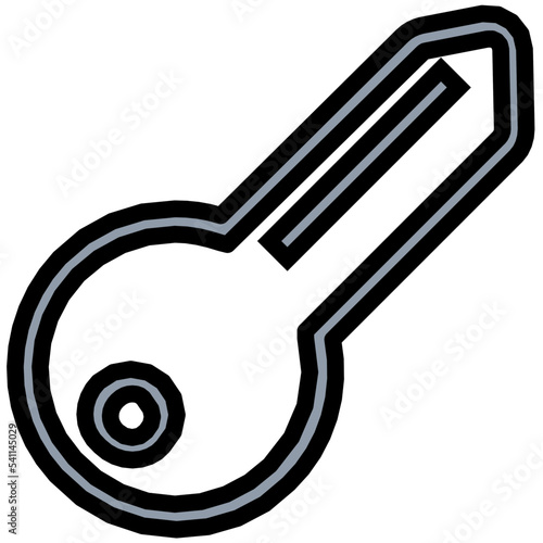 Key Colored Line Icon