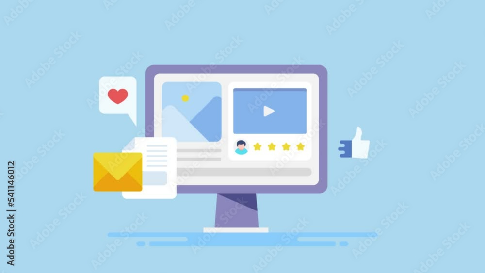 Online business promotion brand building with content marketing campaign concept, 2d animation video. Online business promotion brand building with content marketing campaign concept, 2d animation video.