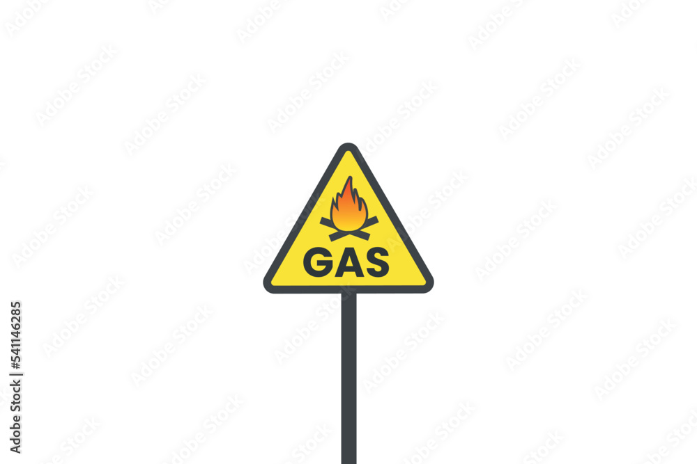 Fire hazard symbol on yellow board Fire hazard symbol on yellow board