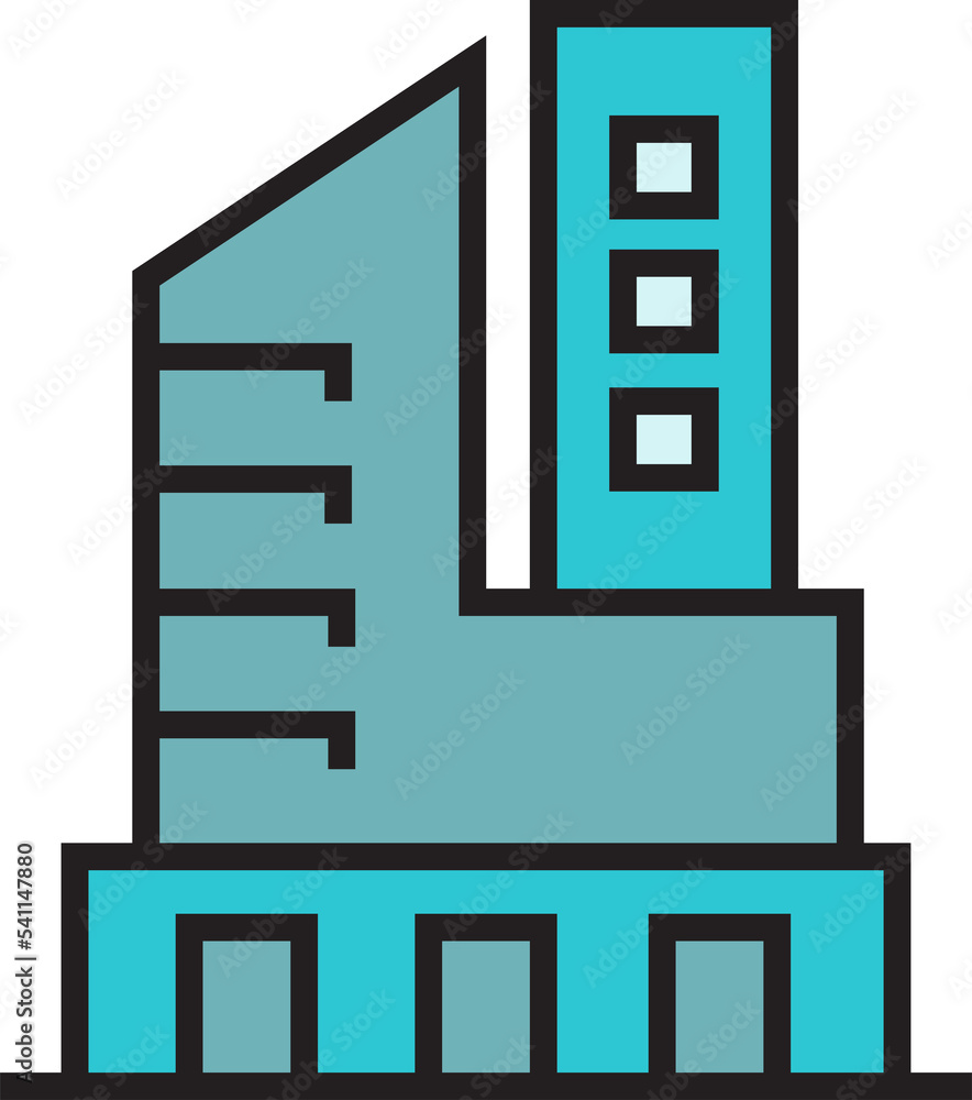 condo and office building icon illustration condo and office building icon illustration