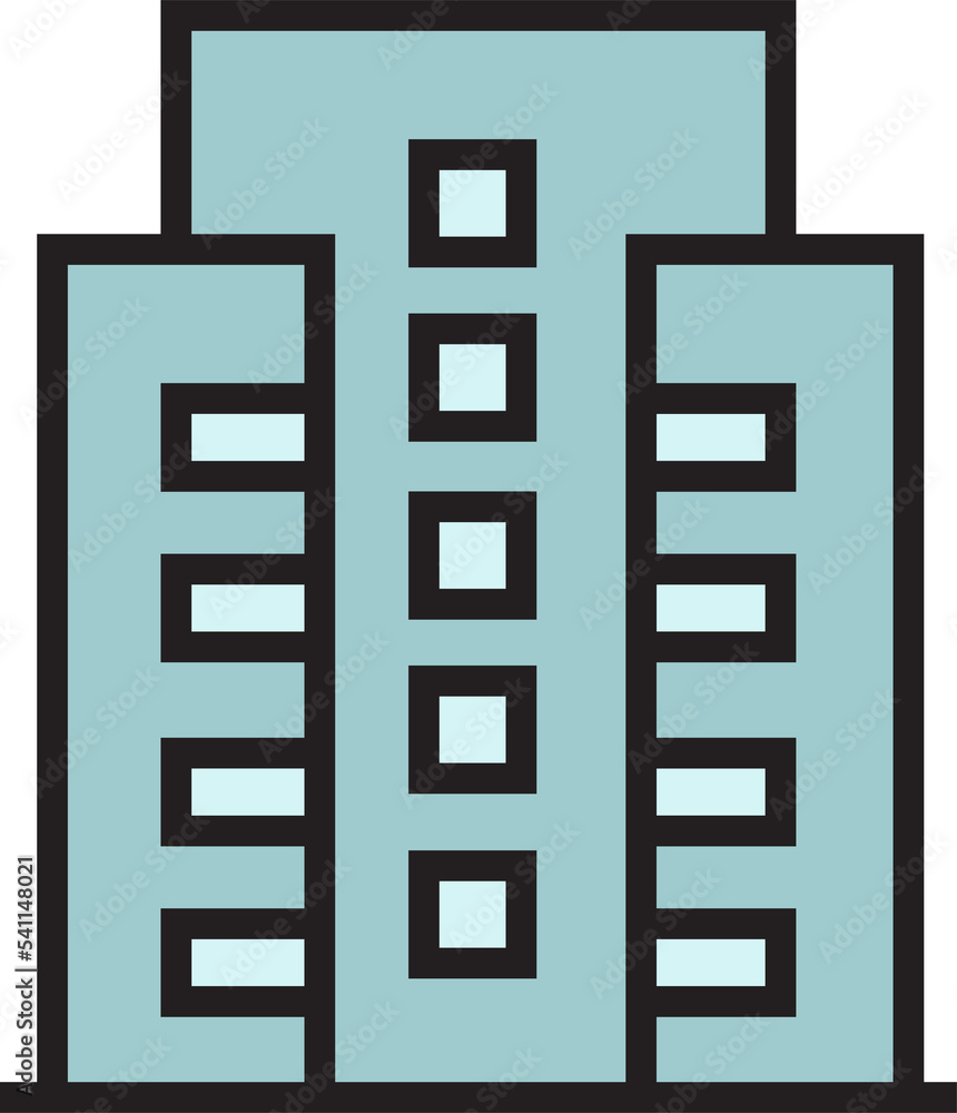 condo and office building icon illustration condo and office building icon illustration