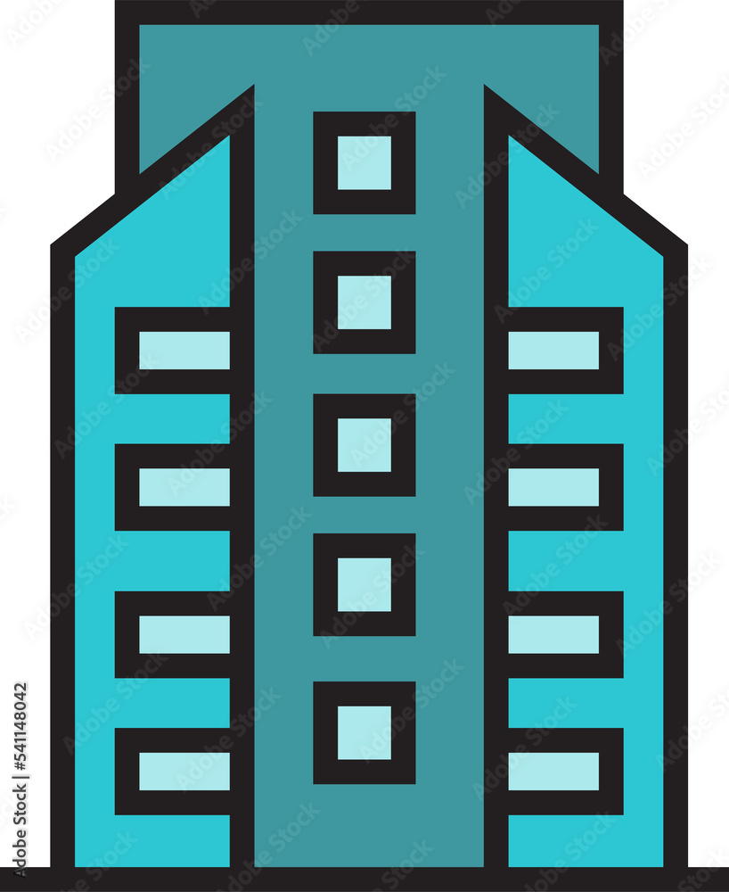 condo and office building icon illustration condo and office building icon illustration