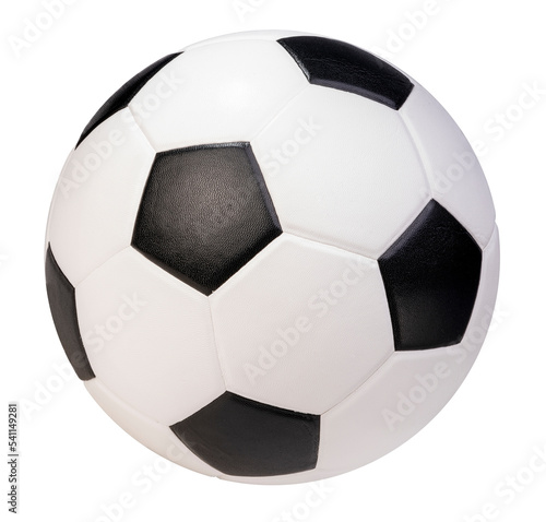 Tela Sports equipment concept, Football or soccer ball on white PNG file