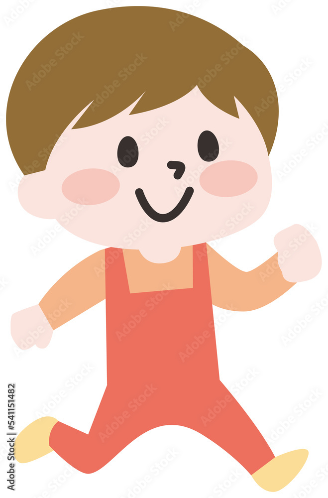 走るこどものイラスト 走るこどものイラスト