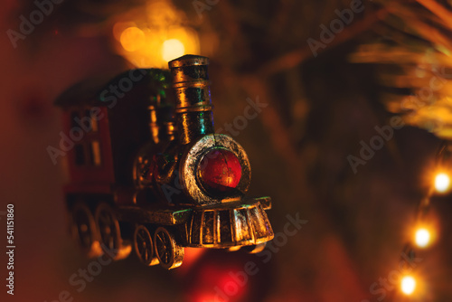 Toys on the Christmas tree. Fabulous steam train © Alexey Akimov