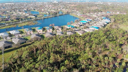 4K Drone Video of Hurricane Damage of Homes in Stillwater Neighborhood of Englewood, Florida - 03x4 photo