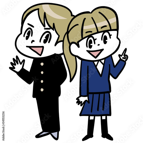 学生時代の男女