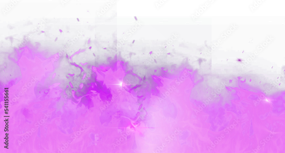 Obraz premium pink fire element on transparent background
