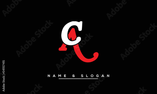 AC,  CA,  A,  C   Abstract  Letters  Logo  Monogram