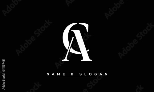 AC,  CA,  A,  C   Abstract  Letters  Logo  Monogram