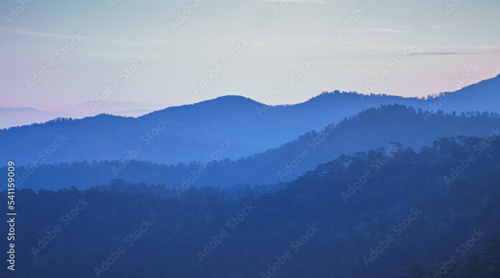 Fototapeta premium autumn landscape in northeastern Bosnia