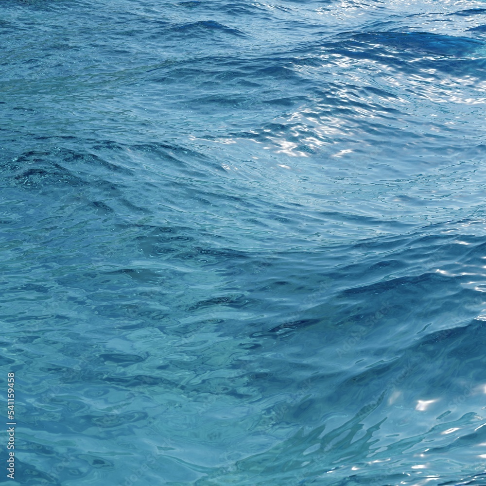 3d Render Seascape, Ocean surface and bright sunlight 3d Render Seascape, Ocean surface and bright sunlight