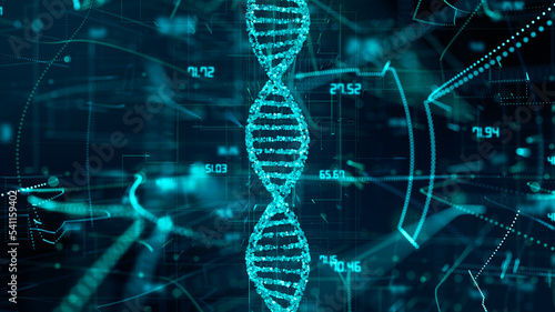 Genetics research, conceptual illustration photo