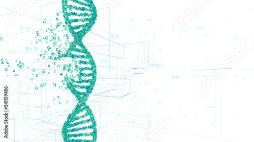 DNA molecule, illustration photo