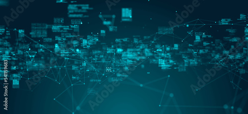 Big data cybersecurity, illustration