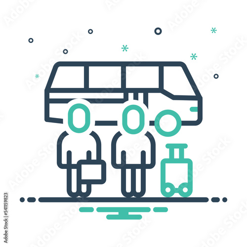 Mix icon for passengers