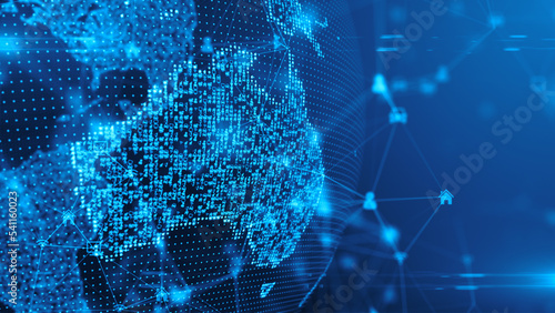 Australian cybersecurity network, illustration
