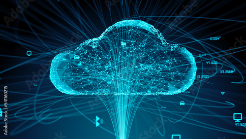 Cloud computing, illustration