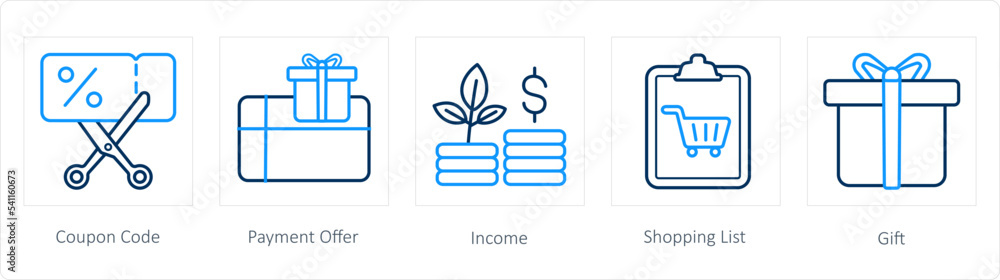 icons such as coupon code, payment offer icons such as coupon code, payment offer