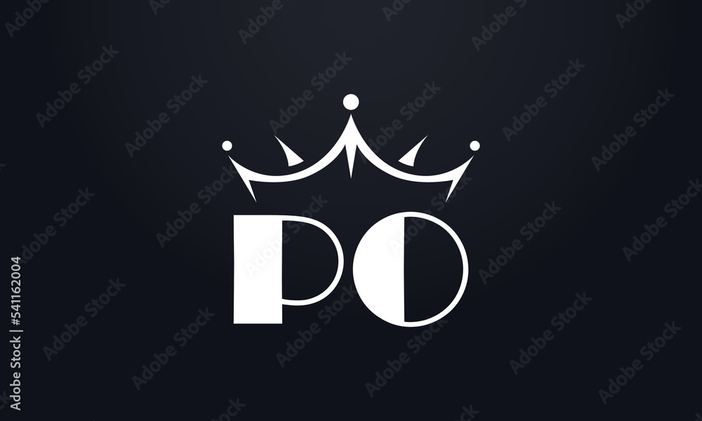 King crown logo design vector and extra bold queen symbol King crown logo design vector and extra bold queen symbol