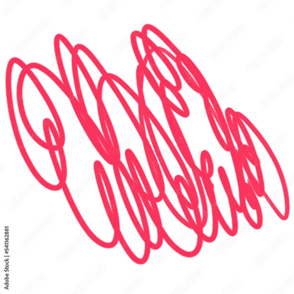 Obraz premium Scribble line hand drawn illustration