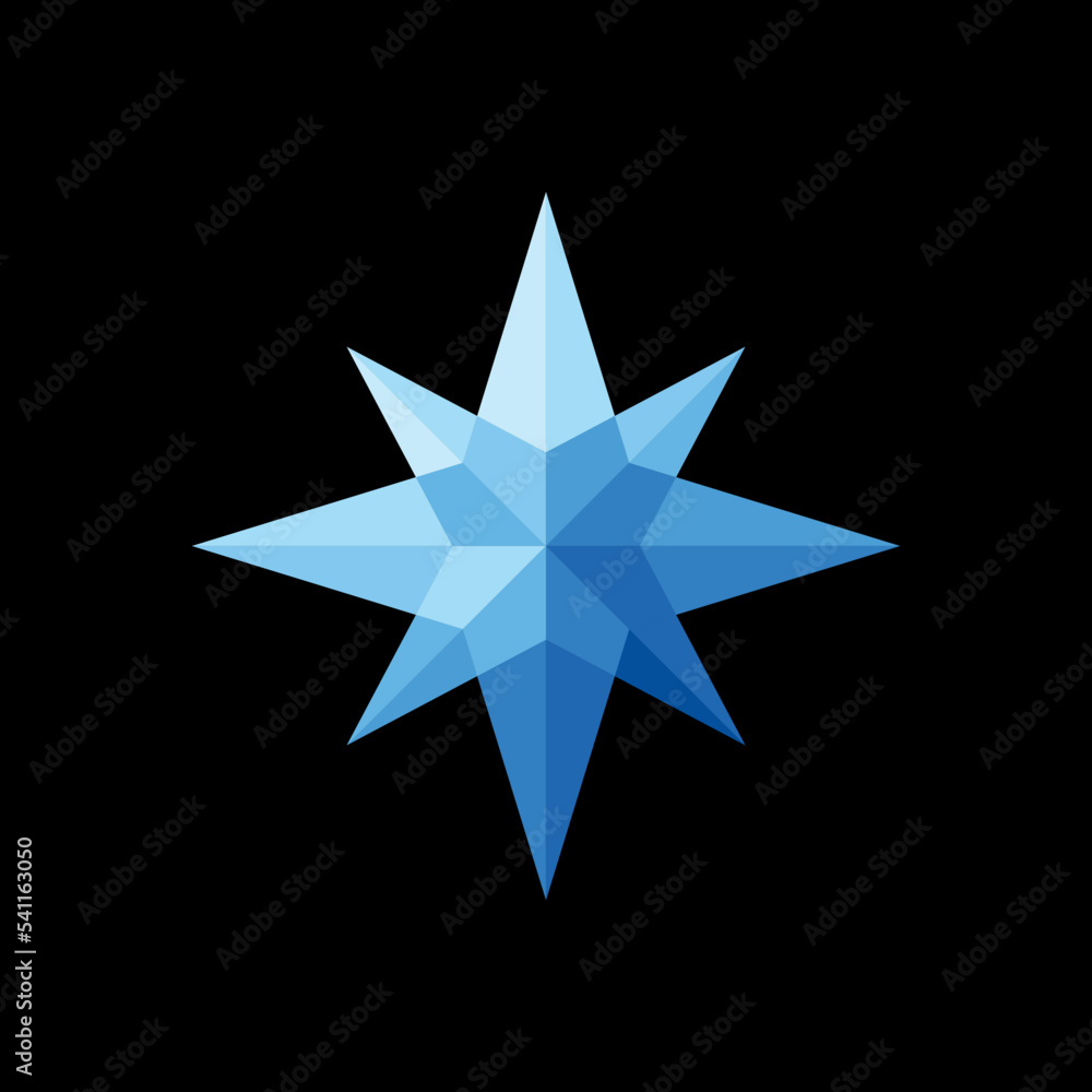 Low poly compass Logo icon vector illustration Low poly compass Logo icon vector illustration