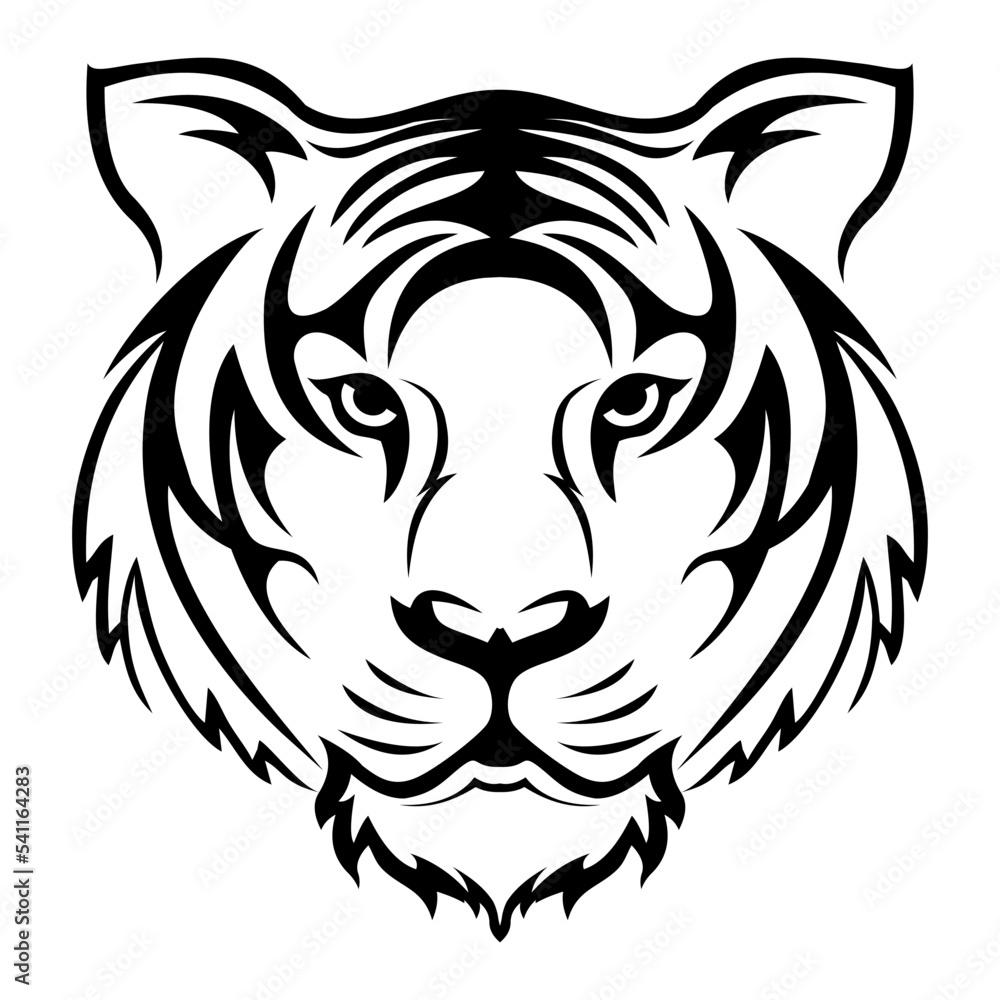 tiger head tattoo black and white tiger head tattoo black and white