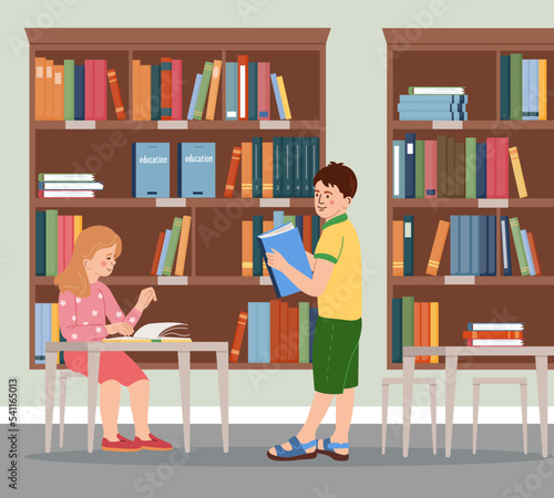 Kids Services Flat Composition
