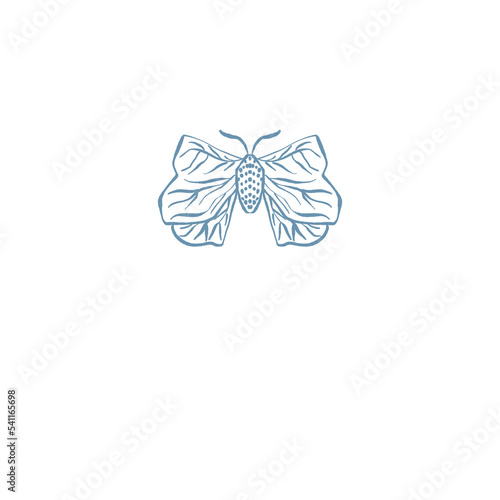 Moth, Butterfly Insect illustration logo png (ID: 541165698)