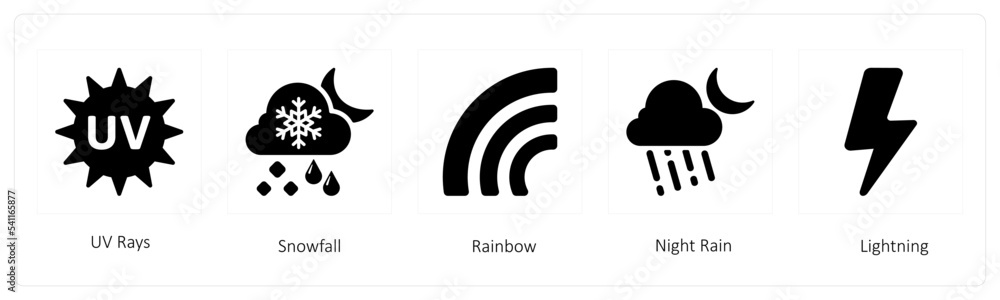 uv rays, snow fall and rainbow uv rays, snow fall and rainbow