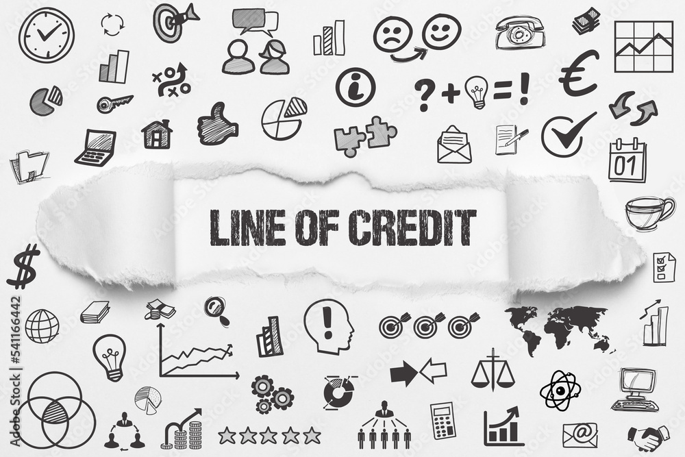 Naklejka premium Line of Credit 