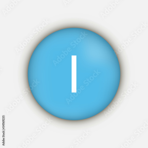 Iodine I mineral vitamin supplement icon. Vector illustration.