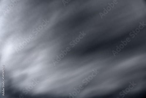 Long exposure of dark clouds