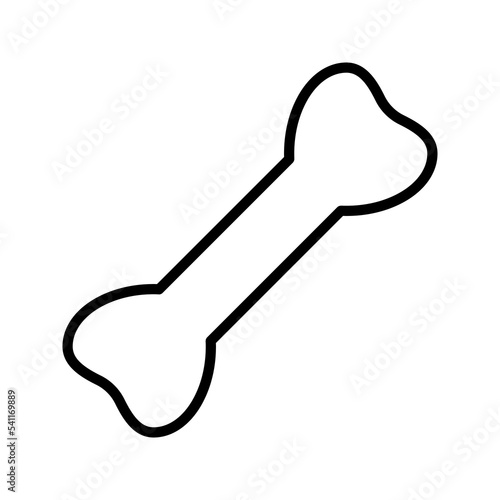 Bones flat icon. Single high quality outline symbol of human body for web design or mobile app color editable